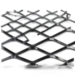 Hot Rolled Black Steel Expanded Metal Mesh Thickness 2.7 mm Width 2.44 m Length 4 m