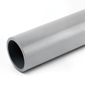 UPVC Plastic Pipe Schedule 80 Max Pressure 17.23 Bar Size 8 inch Thickness 14.22 mm Gray