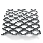 Hot Rolled Black Steel Expanded Metal Mesh Thickness 2.8 mm Width 2.44 m Length 3 m