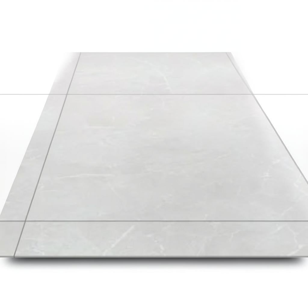 Porcelain Floors 120x180 cm Light Grey, Rosetta Model