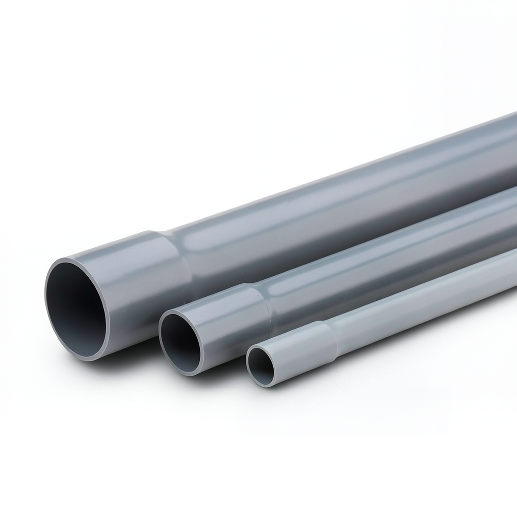 UPVC Pipe Nominal Pressure 10 Bar Outside Diameter 250 mm Thickness 11.9 mm Grey Color