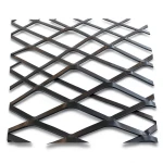 Hot Rolled Black Steel Expanded Metal Mesh 3 mm Thick 2.44 m Width 4 m Length