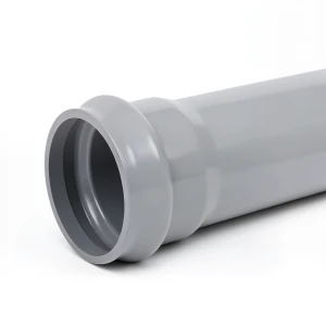 أنابيب بلاستيك UPVC ضغط 10 بار مقاس 355 مم سماكة 16.9 مم لون رمادي