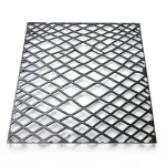 Hot Rolled Black Steel Expanded Metal Mesh Thickness 3 mm Width 1.22 M Length 6 M
