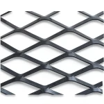 Hot Rolled Black Steel Expanded Metal Mesh Thickness 3.8 mm Width 2.44 m Length 4 m