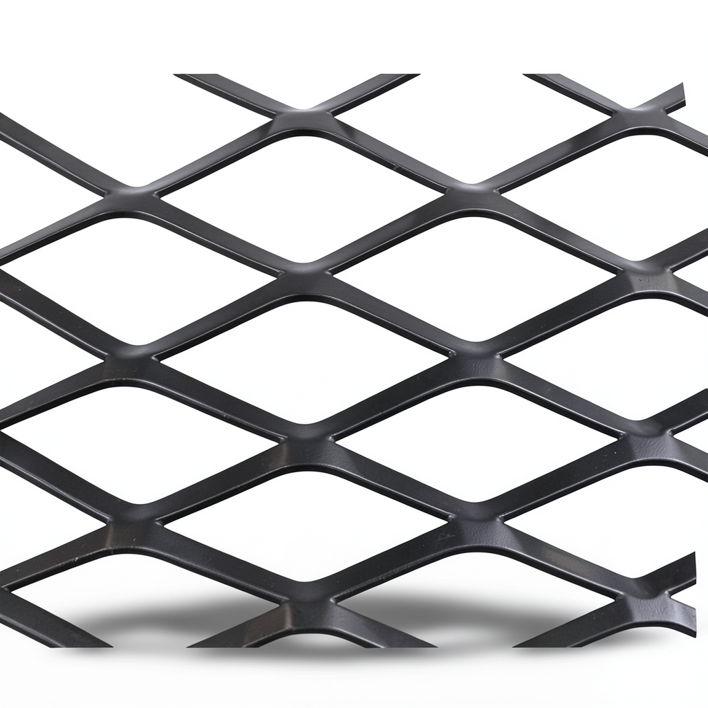 Hot Rolled Black Steel Expanded Metal Mesh Thickness 5.8 mm Width 2.44 m Length 4 m