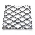 Hot Rolled Black Steel Expanded Metal Mesh Thickness 3.8 mm Width 1.22 m Length 1 m