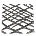 Hot Rolled Black Steel Expanded Metal Mesh Thickness 2.7 mm Width 2.44 m Length 4 m