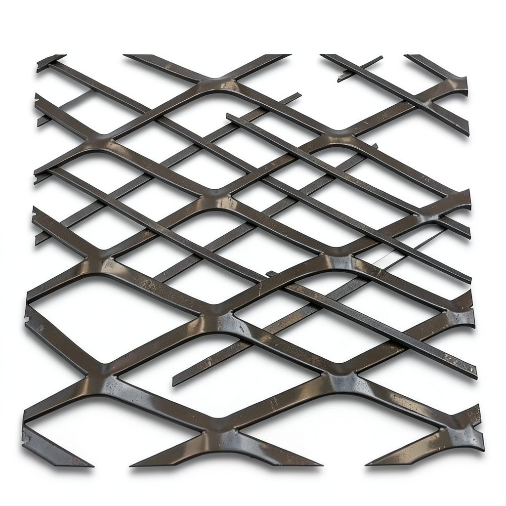 Hot Rolled Black Steel Expanded Metal Mesh Thickness 2.7 mm Width 2.44 m Length 4 m