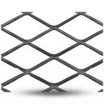 Hot Rolled Black Steel Expanded Metal Mesh Thickness 2.8 mm Width 1.22 m Length 3 m