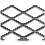 Hot Rolled Black Steel Expanded Metal Mesh Thickness 2.8 mm Width 1.22 M Length 5 M