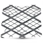 Hot Rolled Black Steel Expanded Metal Mesh Thickness 3.8 mm Width 1.22 m Length 5 m