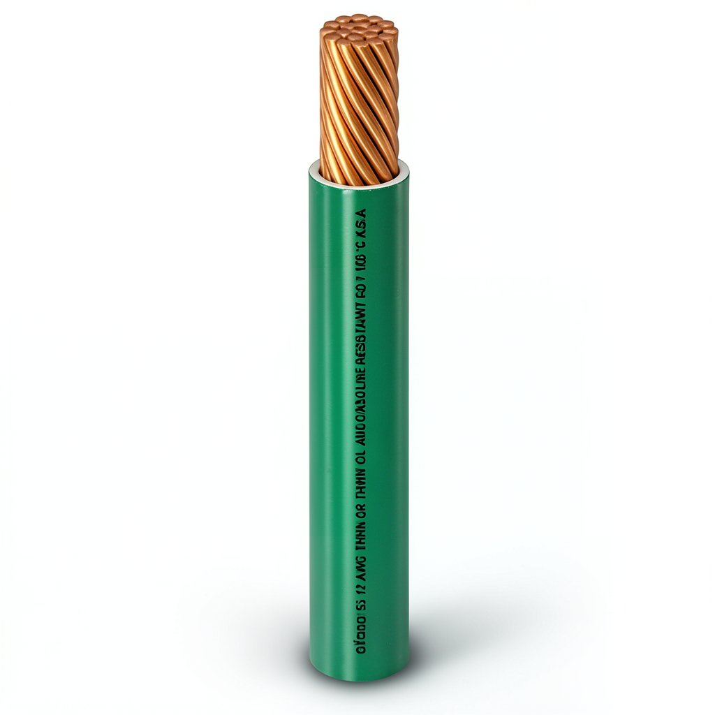 Stranded Copper AWM American Wire 600V 4/0 AWG PVC Insulation Green 500ft | Al Fanar