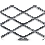 Hot Rolled Black Steel Expanded Metal Mesh Thickness 3.8 mm Width 1.22 m Length 1 m