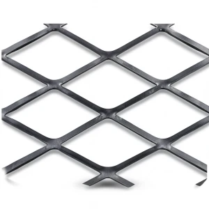Hot Rolled Black Steel Expanded Metal Mesh Thickness 3.8 mm Width 1.22 m Length 1 m