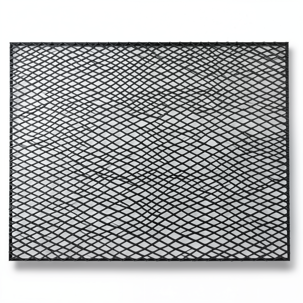 Hot Rolled Black Steel Expanded Metal Mesh Thickness 3.8 mm Width 1.22 m Length 2 m