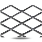 Hot Rolled Black Steel Expanded Metal Mesh Thickness 3.8 mm Width 1.22 m Length 5 m