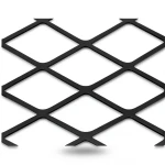 Hot Rolled Black Steel Expanded Metal Mesh Thickness 3.8 mm Width 1.22 m Length 6 m