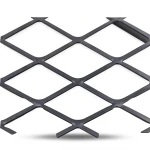 Hot Rolled Black Steel Expanded Metal Mesh Thickness 3.8 mm Width 1.22 m Length 7 m
