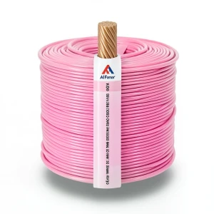 10 AWG Stranded Copper Wire 600 Volts PVC Insulation AWM Pink 2500 ft | Al Fanar