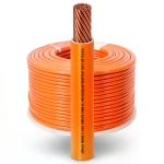 سلك كهرباء مفرد نحاس مجدول AWM 4 AWG 600 فولت عزل PVC برتقالي 500 قدم | شركة الفنار
