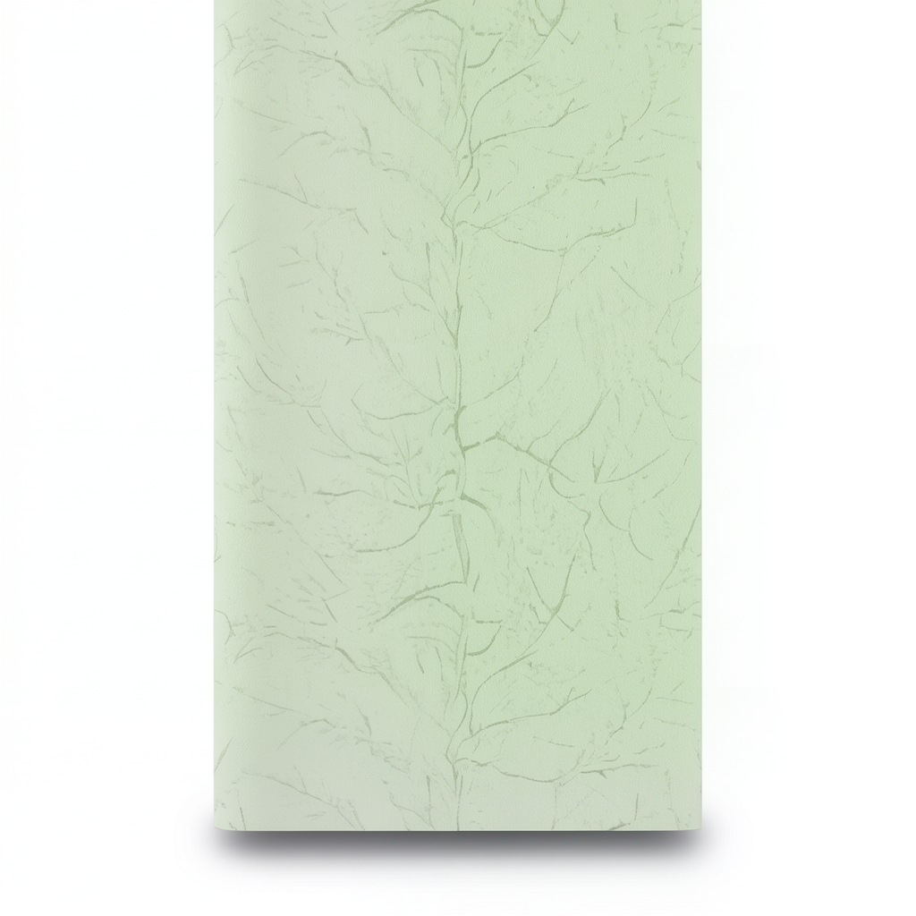 Dutch Leaf-Patterned Wallpaper 10m x 0.53m Pale Green, Model 17163