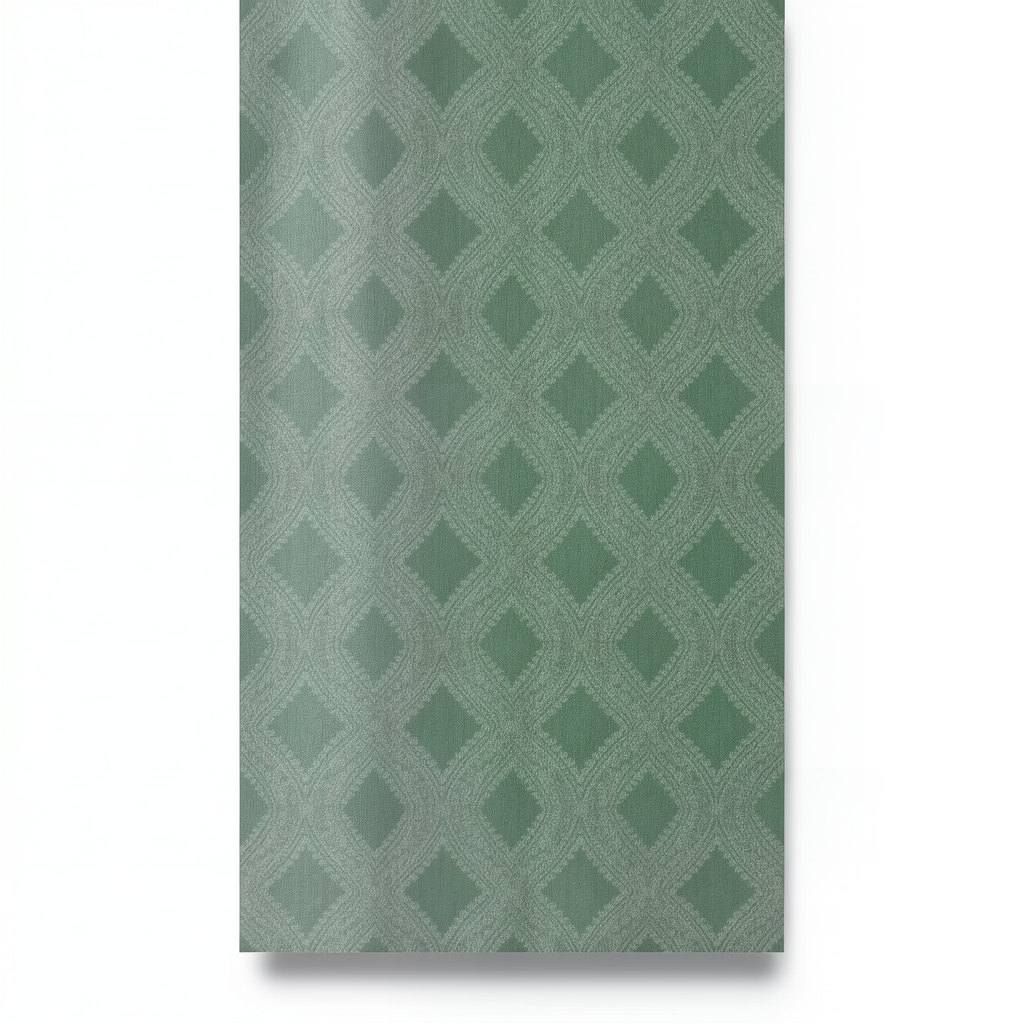 Pattern Wall Covering 0.53m x 10m Green Color, Model 17740
