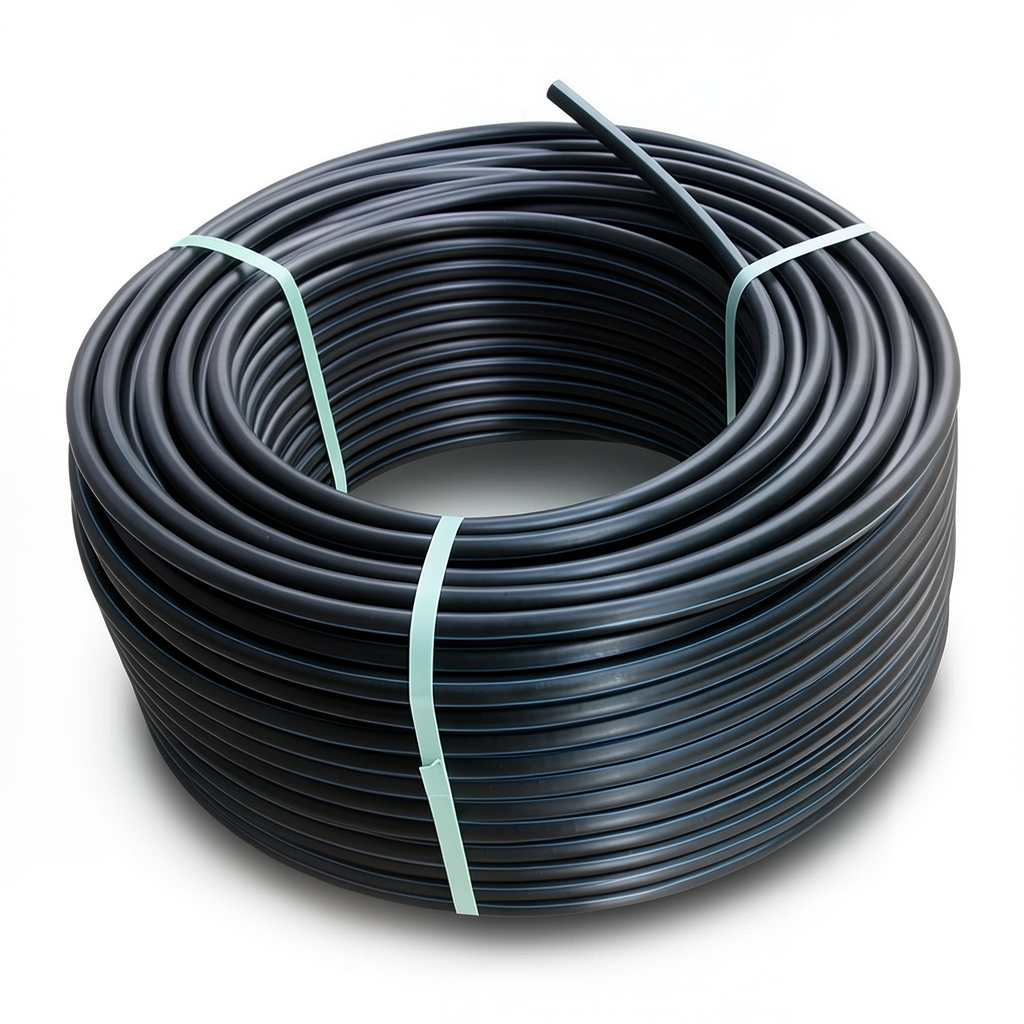 HDPE Plastic Coil Pipe PN 4 Bar PE 80 OD 140 mm SDR 41 Black