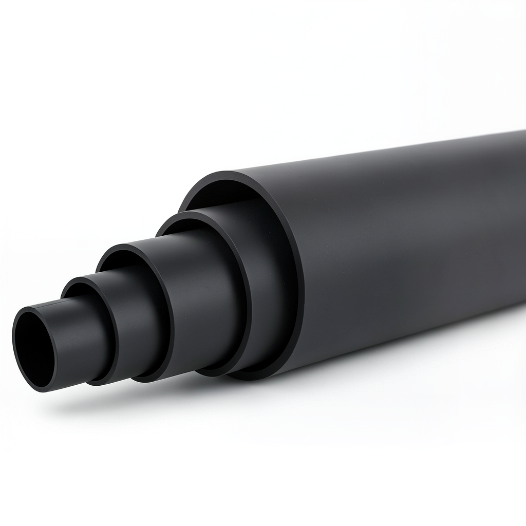 أنابيب HDPE ضغط 3.1 بار PE 80 قطر خارجي 225 مم SDR 33 لون أسود