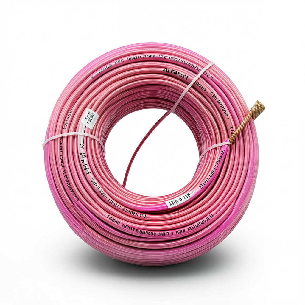 لفة سلك كهرباء نحاس مرن عزل PVC، مقاس 185 mm²، طول 300 قدم، جهد 450/750 فولت | شركة الفنار