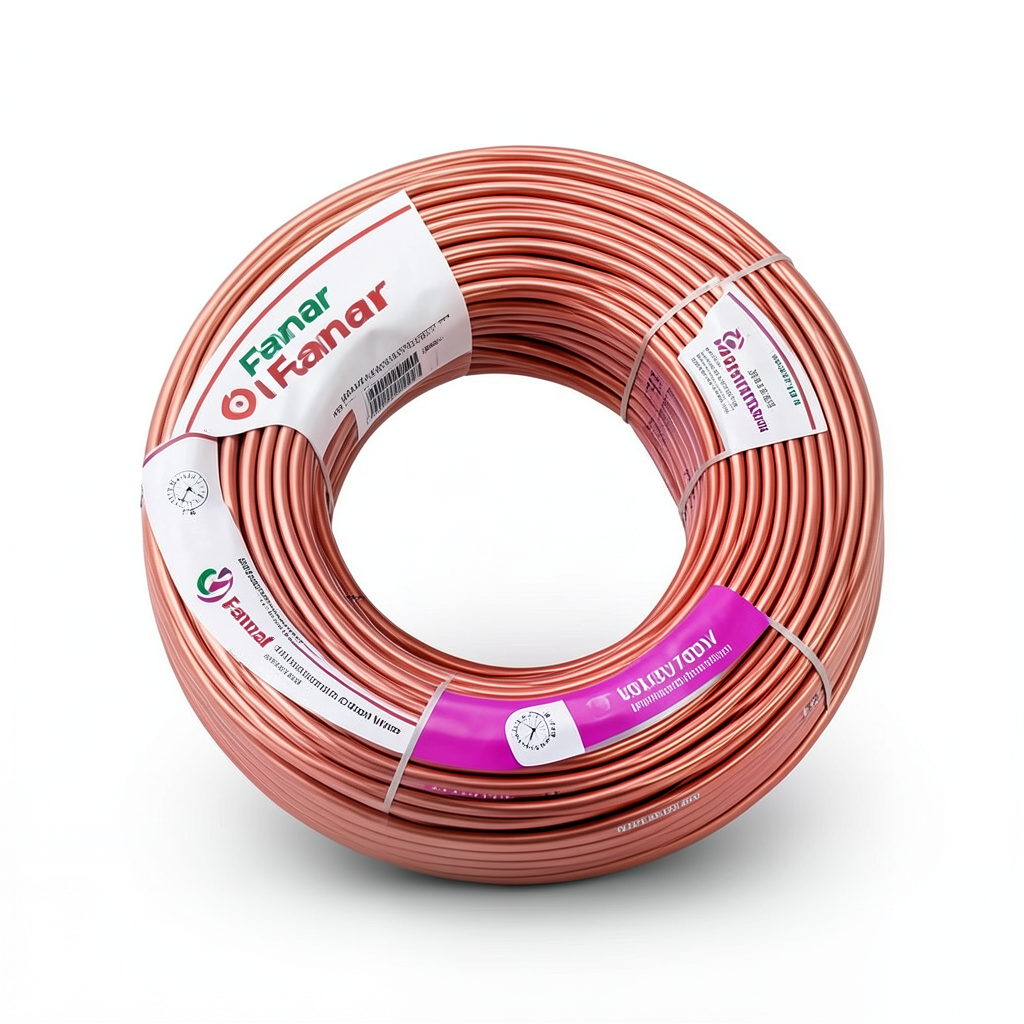سلك كهرباء نحاس مرن معزول PVC، مقاس 240 mm2، جهد 450/750 فولت، طول اللفة 100 ياردة | شركة الفنار