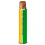 لفة سلك 6 sq mm 450/750 جهد، لون أخضر/أصفر، موصل نحاس مرن مع عزل PVC مقاوم للحرارة | شركة الفنار