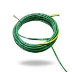 سلك مفرد 1.5 sq mm 450/750 فولت، لون أصفر/أخضر، موصل نحاس مرن، عزل PVC مقاوم للحرارة | شركة الفنار