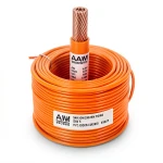 لفة سلك مفرد نحاس مجدول 6 AWG AWM، 600 فولت، عزل PVC برتقالي، طول 500 قدم | شركة الفنار