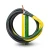 50 sq mm Yellow/Green Single Electrical Wire 450/750V, Flexible Copper, Heat Resistant PVC | Al Fanar - Image 1