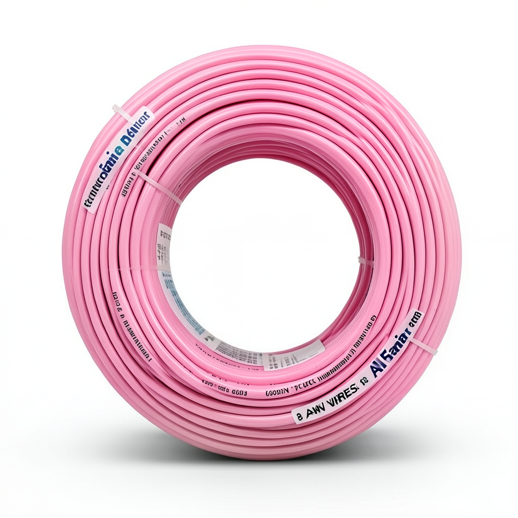 سلك كهرباء 8 AWG نحاس مجدول 600 فولت معزول PVC زهرى 2500 قدم | شركة الفنار
