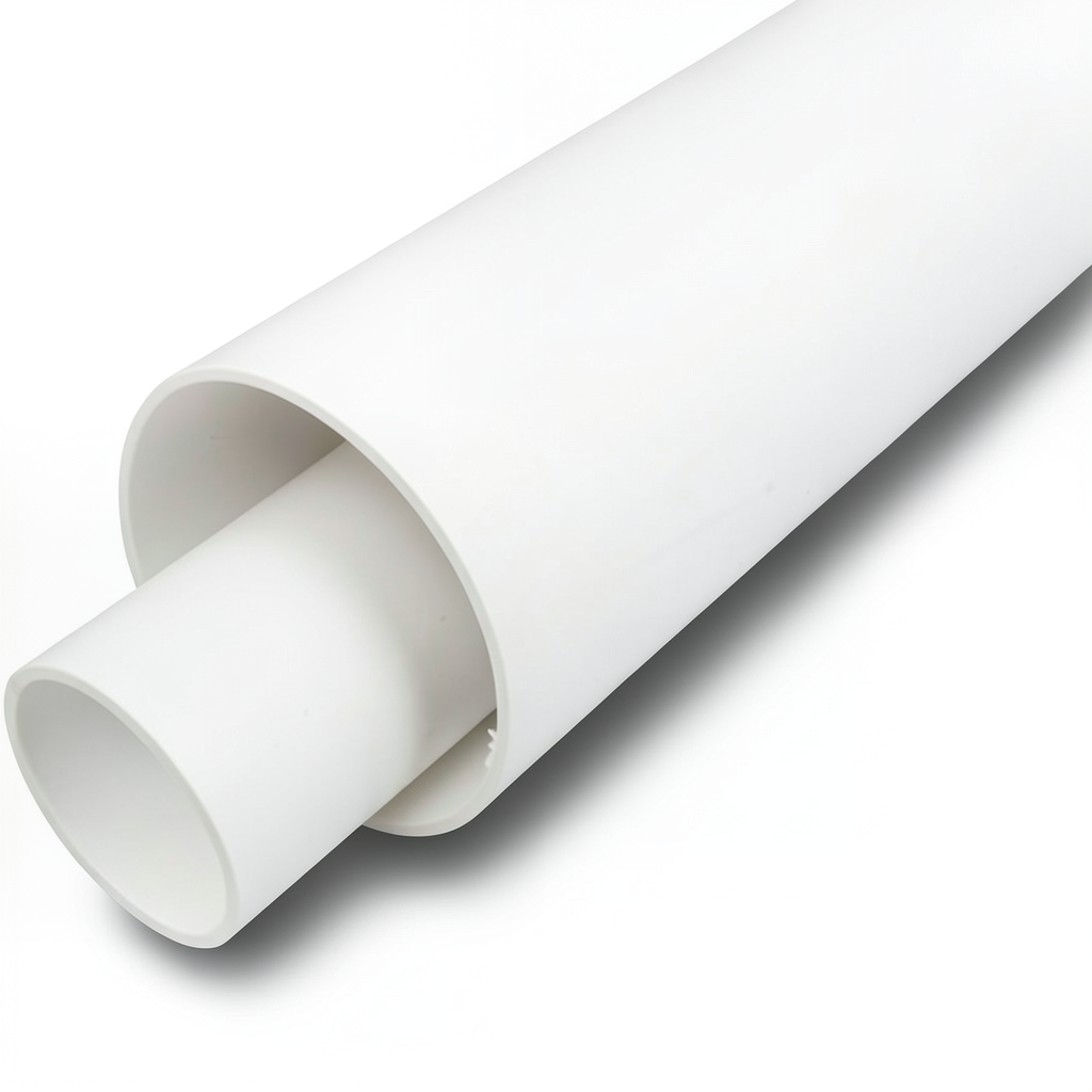 أنابيب UPVC جدول 40 مقاس 1 1/4 بوصة قطر خارجي 42.29 مم لون أبيض
