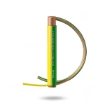 سلك كهرباء 25 ملي اصفر/اخضر مرن 450/750 فولت، موصل نحاس، عزل PVC مقاوم للحرارة | شركة الفنار