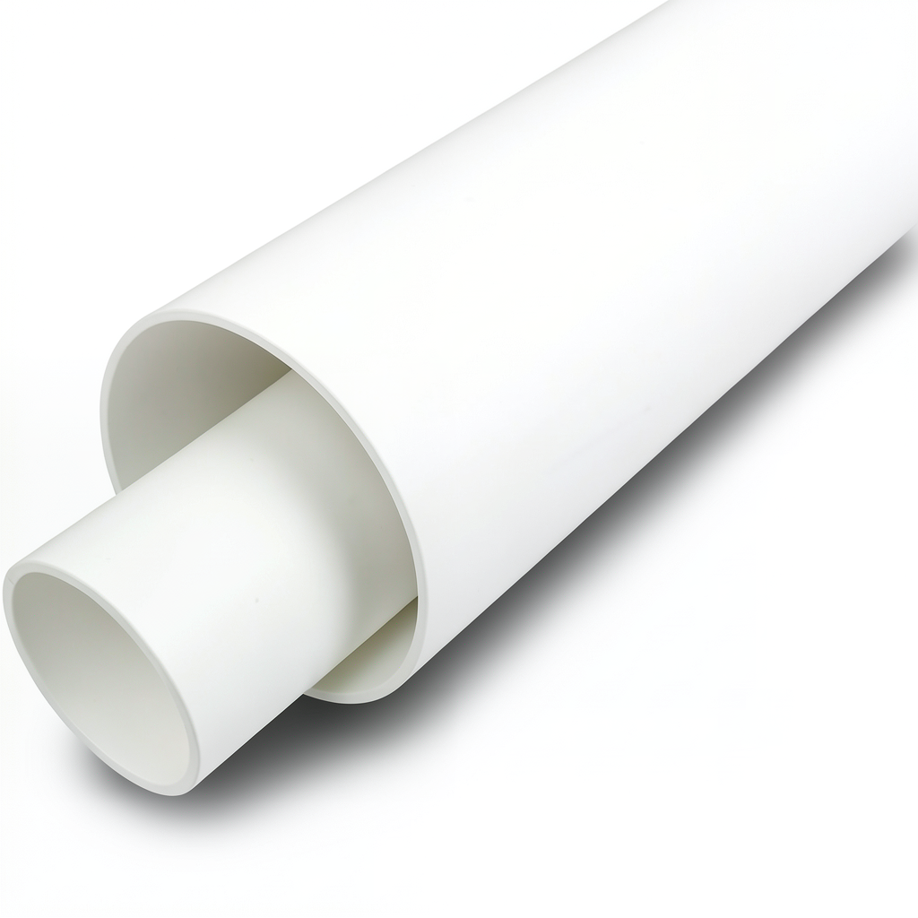 UPVC Plastic Pipe Schedule 40 Size 4 inch Outside Diameter 114.53 mm White Color