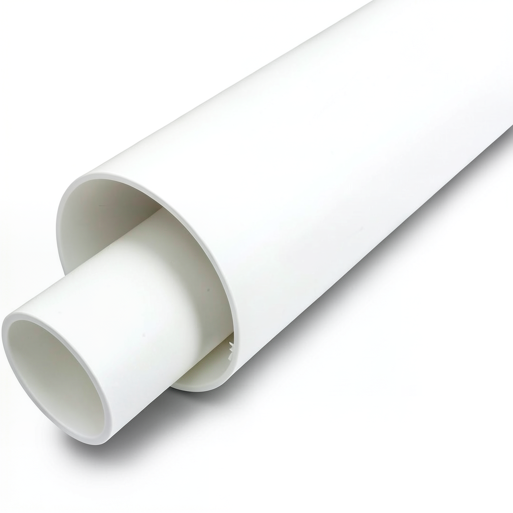 UPVC Plastic Pipe Schedule 40 Size 8 inch Outside Diameter 219.46 mm White Color