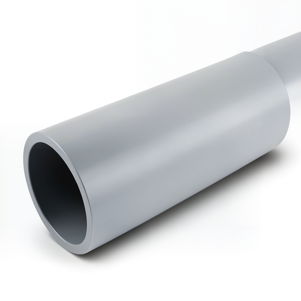 أنابيب UPVC كلاس 0 مقاس 3 إنش سماكة 1.8 مم لون رمادي