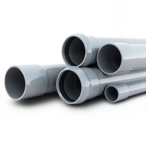 UPVC Pipes Nominal Pressure 10 Bar Outer Diameter 160 mm Thickness 7.7 mm Gray