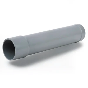 UPVC Pipes Nominal Pressure 4 Bar Outside Diameter 200 mm Thickness 4 mm Gray