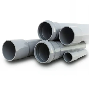 UPVC Pipes Nominal Pressure 4 Bar Outside Diameter 250 mm Thickness 4.9 mm Gray