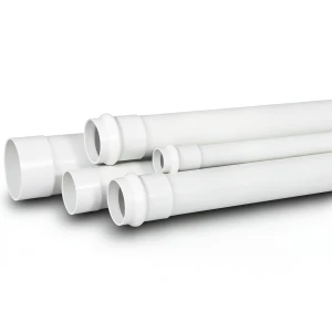 UPVC Plastic Pipe for Sewerage Systems Outside Diameter 40 mm Thickness 3.540 mm White Color