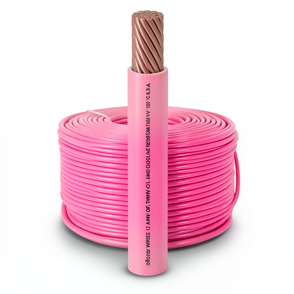 لفة سلك 1 AWG نحاس مجدول 600 فولت عزل PVC AWM زهرى طول 2500 قدم | شركة الفنار