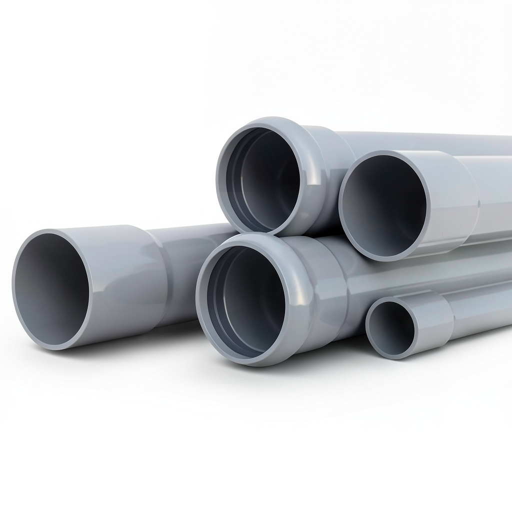 UPVC Pipes Nominal Pressure 4 Bar Outside Diameter 280 mm Thickness 5.5 mm Gray