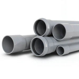 UPVC Pipes Nominal Pressure 4 Bar Outside Diameter 400 mm Thickness 7.9 mm Gray