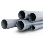UPVC Pipes Nominal Pressure 4 Bar Outside Diameter 500 mm Thickness 9.8 mm Gray