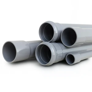 UPVC Pipes Nominal Pressure 4 Bar Outside Diameter 710 mm Thickness 14 mm Gray